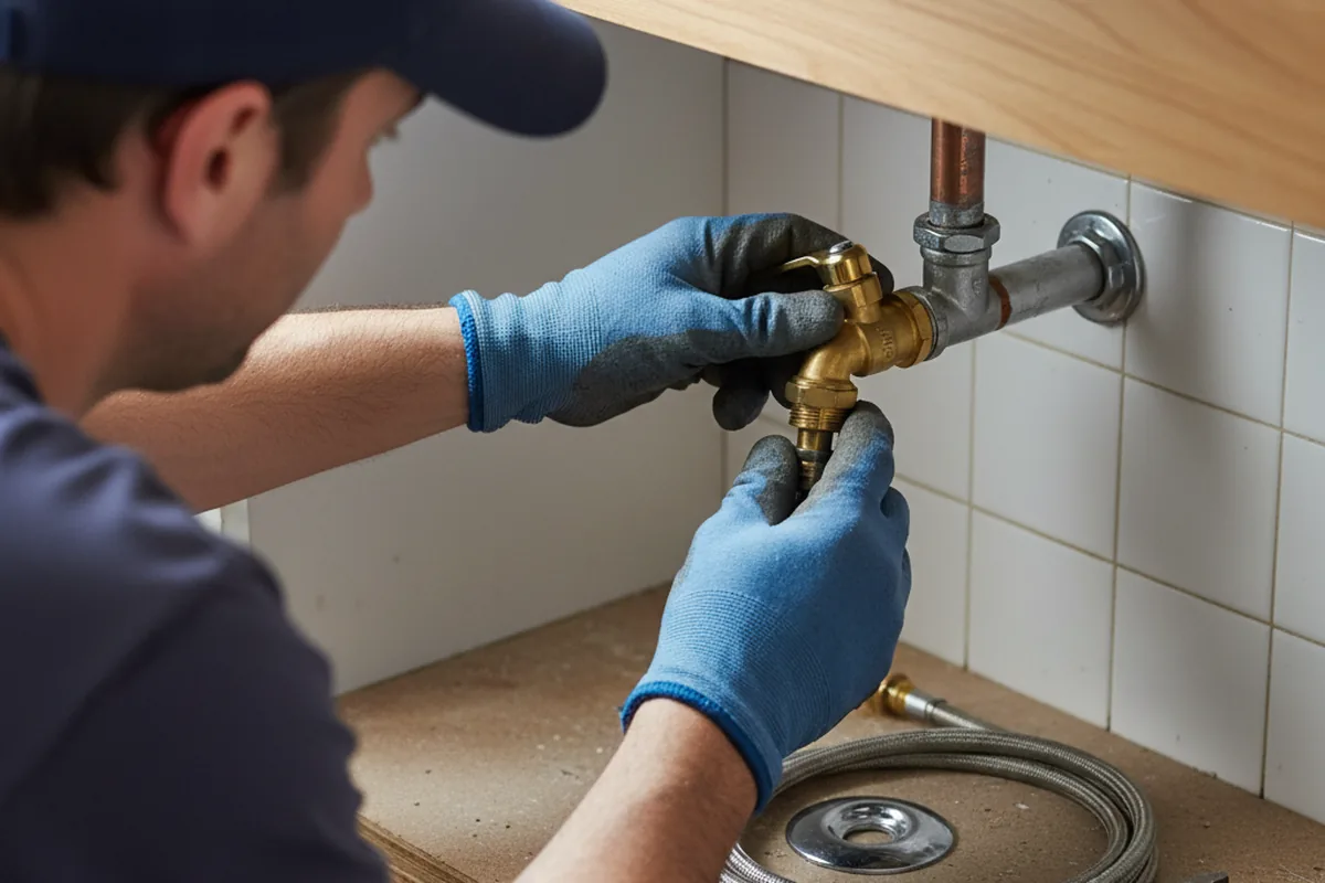 Shutoff valve and fitting work during Emergency Plumbing in Cave Springs
